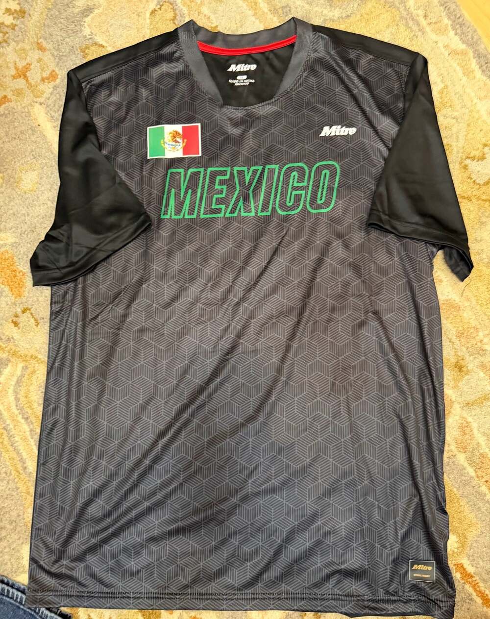 Mitre Mexico National Team Official Product Soccer Jersey Black